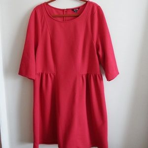 BB Dakota Pink 3/4 Sleeve Dress 2X